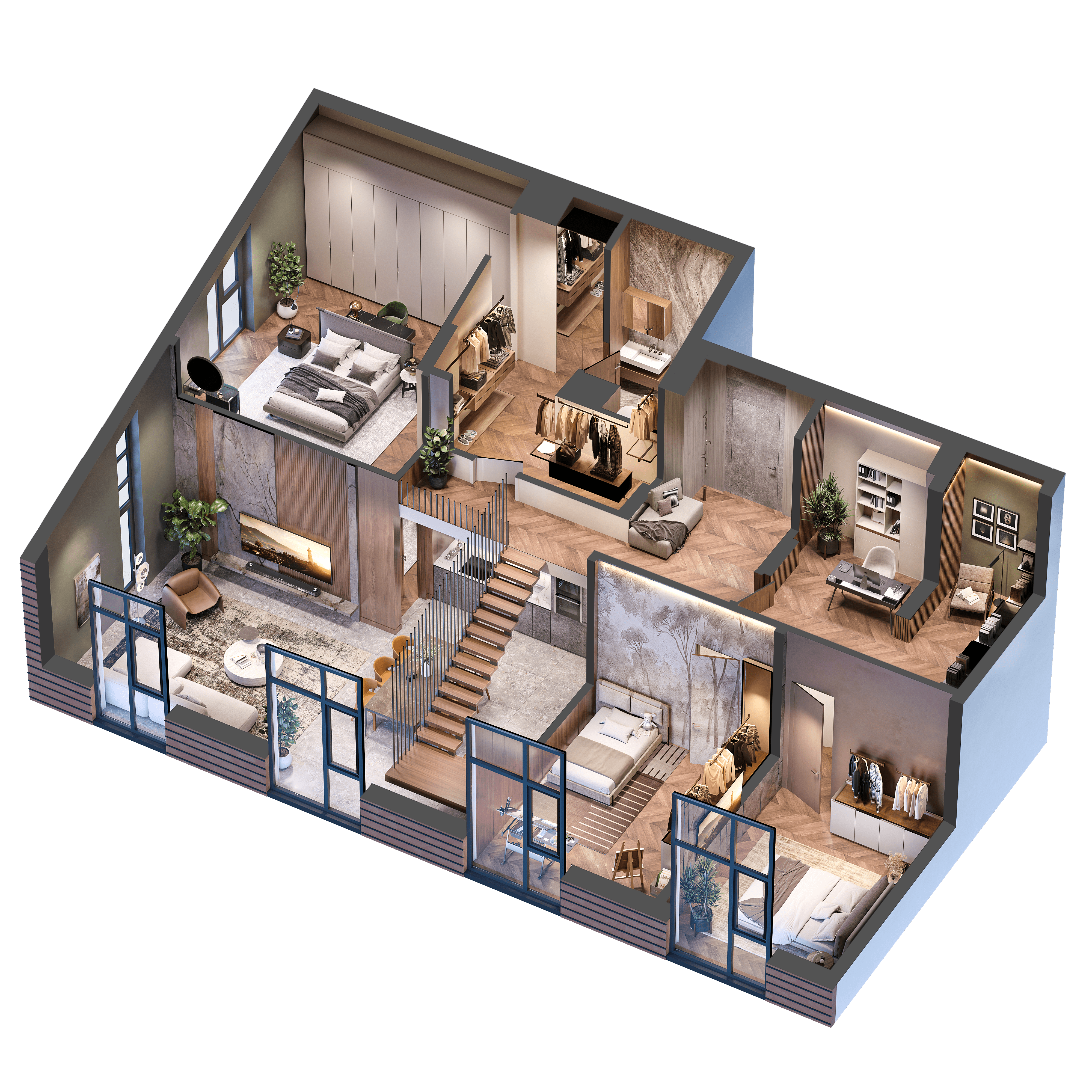 3D floor plans - example 2